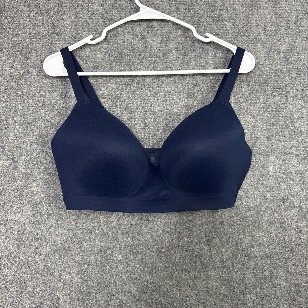 Soma Embliss Wireless Bra Size 40D Blue